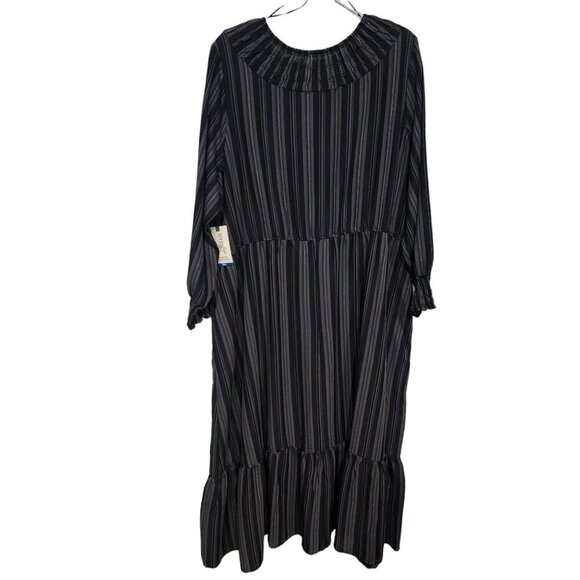 NEW Terra & Sky Women's Plus Peasant Tiered Long Sleeve Maxi Dress Size‎ 2X - Picture 4 of 13
